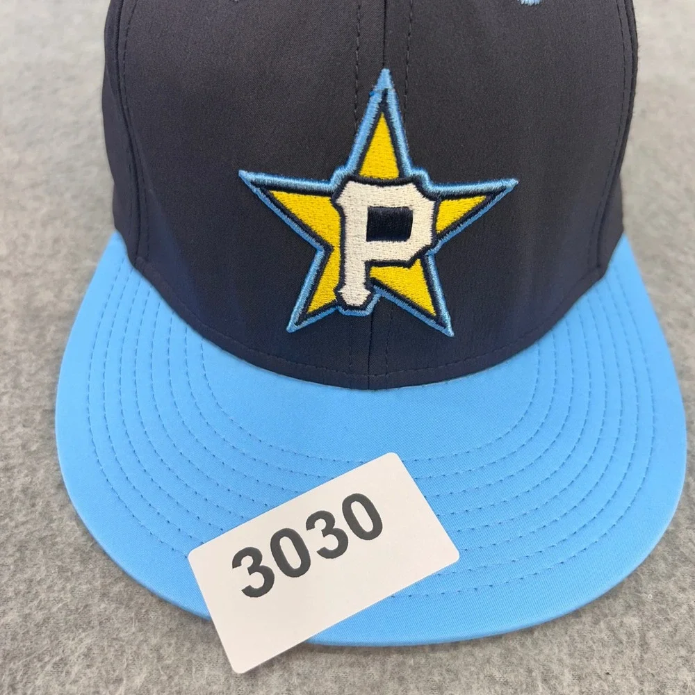 P Star Logo Mens Navy Blue EvoShield Hat Perforated Performance Cap M/L